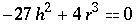 -27 h^2 + 4 r^30