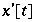 x '[t]